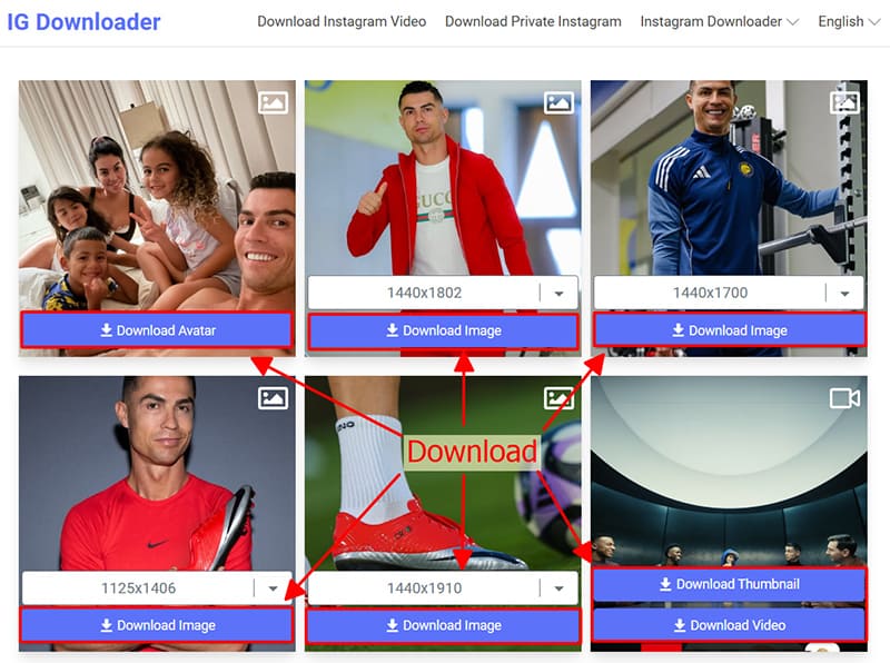 Save videos or photos to your device with ig-downloader